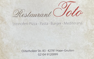 Toto menu