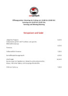 Zum Sportpark menu