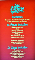 Auberge Communale De Bussy menu