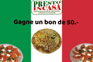 Presto In Casa Pizza menu