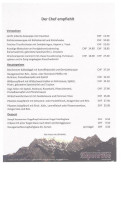 Hotel Restaurant Alpenrose menu