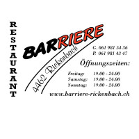 Restaurant Musikbar Barriere menu