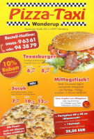 Pizza Taxi menu