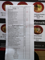 IFANG Sushi menu