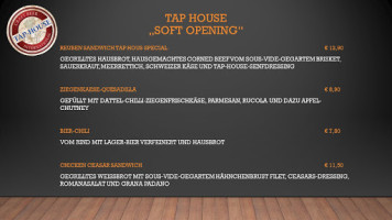 Tap-House Munich menu