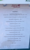 Wirtshaus Zur Sieberei menu