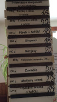 Restaurace U Toničky menu