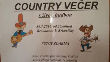 U Krkovičky menu