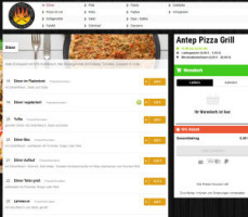 Antep Pizza Grill menu