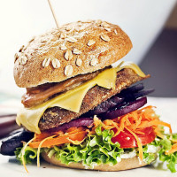 Bunte Burger food