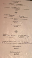 Frida & Diego menu