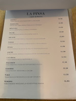 Pane E Amore menu