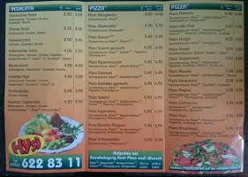 Pizza Service bei Hysi menu