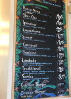 Zambon Gelato menu