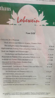 Landgasthaus Fürnschuss menu