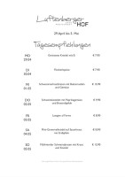 Gasthaus-Pension Zenkl menu