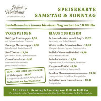 Retzbacherhof menu