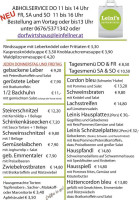 Leini's Dorfwirtshaus menu