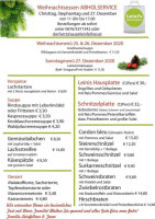 Leini's Dorfwirtshaus menu