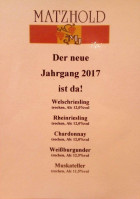 Buschenschank Matzhold menu