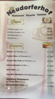 Pizzeria Bellaeva menu