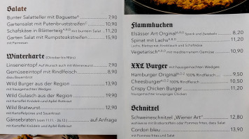 Restaurant Schutzenhof menu