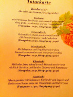 Baren Restaurant menu