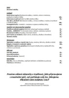 Steak&salad Vaclav menu