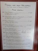 La Baita menu