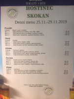 Hostinec Skokan Rtm Catering S.r.o menu