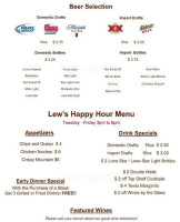 Mcdonald's menu