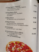 Gaststätte Da Carmela menu