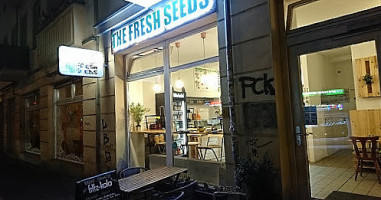 The Fresh Seeds outside