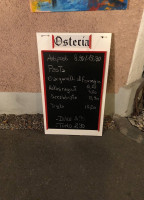 Osteria menu