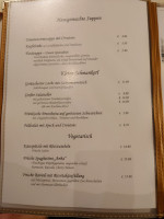 Altes Rathaus menu