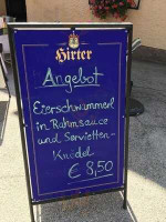 Kronenwirt menu