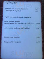 Weissenbachwirt menu
