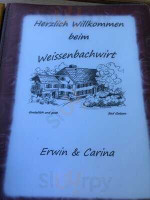 Weissenbachwirt menu