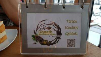 Café Donath menu