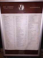 Il Valentino menu
