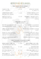Xin Chao menu