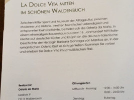 Cafe am Markt menu