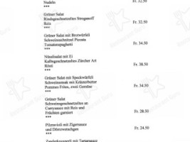 Schützenhof menu