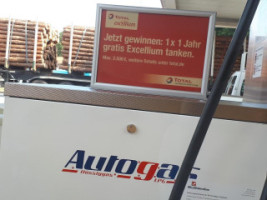 Totalenergies Tankstelle menu