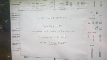 Gasthaus Havel menu