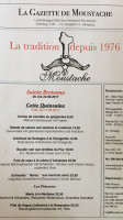 Gaststätte Moustache menu