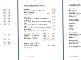 Besenbar/besenbeiz menu