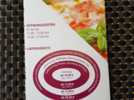 Pizzeria Da Mario menu