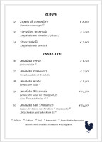 Romantica menu