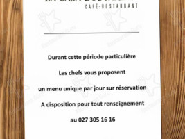 Hôtel Le Petit Muveran La Casa Boscardin) menu